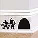 Mouse Decals Mouse Hole Decal Mouse Hole Wall Decals Mouse Hole Wall Sticker Mickey Mouse Decals Disney Decals for Wall ( 9.7