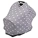Stockyfy Baby Car Seat Covers for Nursing - Breastfeeding Scarf for Newborns- Car Seat Canopy Covers for Girls and Boys - Multi-use Cover- Soft and Stretchy Wrap for Strollers (Grey)