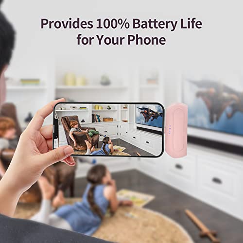 TQGX Small Portable Charger 4800mAh Ultra-Compact Cordless Fast Charger Mini Battery Pack Compatible with iPhone 13/12/11/8/7/6/XR/XS Max/Pro Max/AirPods