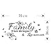 TIFENNY Hot Art Family Beautiful Flower Wall Stickers Home Words Decor Wall Sticker