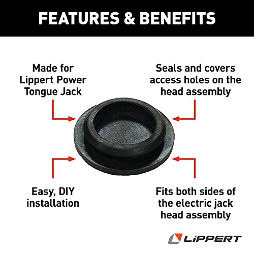 Lippert Replacement Cover Side Plug for Power Tongue Jack on 5th Wheel