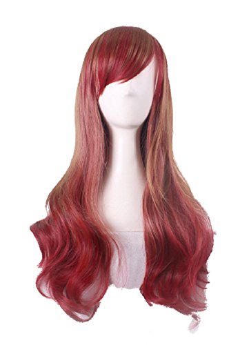 D2C Beauty Women's Wig Gradient Long Curly Hair Cosplay Party Costume Wig 28" (70 cm)