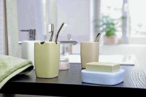 Spirella Tabletop Accessory Retro Pastel Tea Green Dispenser 1211817, White, Standard