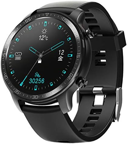 YIRSUR スマートウォッチ 活動量計 腕時計 万歩計 着信通知 音楽制御 IP68レベル防塵防水 メンズ/レディース iPhone/Android対応 日本語対応 (ブラック)