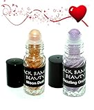 2 Color Bundle of Pure Mineral Face and Body Glitter from Black Bamboo - Includes both Gold and Lilac Shimmer Eyeliner, Eye Shadow or Lipstick Topper