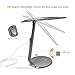 OxyLED T35 Dimmable LED Desk Lamp, Office Lamp with USB Charging Port, Eye-Caring Touch Control Modern Table Lamp, Portable Lamp for Power Bank Laptop Tablets Reading Working, 16 LED, Warm White