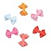 Baby Hair Clips and Bows 2 Inch Fully Lined Tiny Barrettes for Baby Girls Toddler Infants and Kids (Set 5)