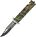 TAC Force TF-710JC Liner Lock Assisted Opening Folding Knife, Two-Tone Half-Serrated Blade, Jungle Camo Handle, 5-Inch Closed