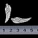 VIDRIO Pack of 80 Angel Wings Charms Pendants Silver Craft Supplies for Jewelry Making Tibetan Accessories for Bracelets Necklace DIY