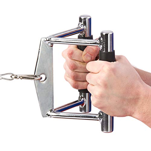 Black Mountain Cable Machine Attachment Combo - V Bar and Tricep Rope - Thumbnail 3