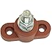 Positive Insulated Battery Power Junction Post Block 3/8 Lug X 16 Thread (Red)