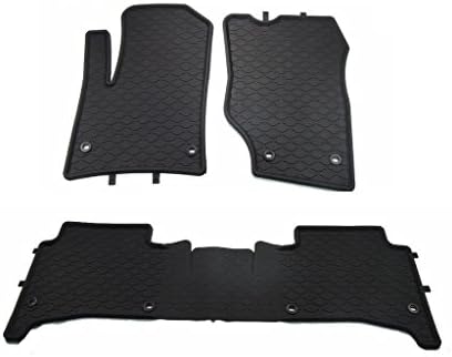 Protekz 3D All Weather Floor Mats/Liners Custom fit for Select Porsche Cayenne 2003 2004 2005 2006 2007 2008 2009 (3pcs Set)