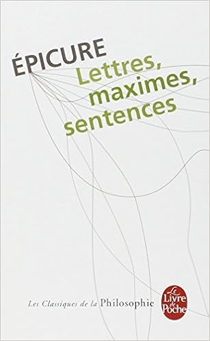 Lettres Maximes Et Sentences By Epicure October 19 1994 Amazon Co Uk Epicure Books Use epicure in a sentence. lettres maximes et sentences by epicure