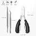Toenail Clippers for Thick Nails - iMethod Surgical Grade Stainless Steel Ingrown Toenail Tool Set with Nail Nippers, Nail Lifter and Toenail File, Perfect for Everyone, Especially for Seniors