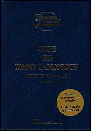 Amazon Fr Code De Droit Canonique Bilingue Et Annote Wilson Lafleur Livres