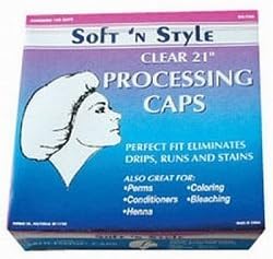 Burmax Soft 'n Style Clear Processing Caps, 100 Count