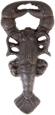 Lobster Bottle Opener Metal with a Rustic Antique Finish