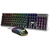Mechanical Keyboard and Mouse, Havit Wired Gaming Keyboard Blue Switch 104 Keys Rainbow Backlit Keyboard and 7 Button…