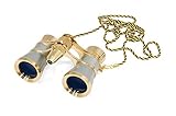 Levenhuk Broadway 325F Binoculars (silver, with LED light and chain) 3x with accessory kit
