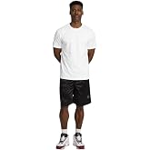 AND1 Men's All Courts Basketball Core Shorts (Medium 32/34, Black)