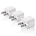 HONGGE USB Wall Charger, 1A/5V Universal Portable Travel Adapter High Speed 1.0A output for iPhone, iPad, HTC, LG,iPod,Nokia [3 PACK] (white) …