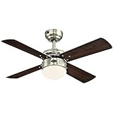 LuxVen Deckenventilator Uplight in Nickel gebürstet + Wenge: Amazon.de