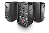 JBL EON208P 8-inch 2-Way Portable PA System, Black