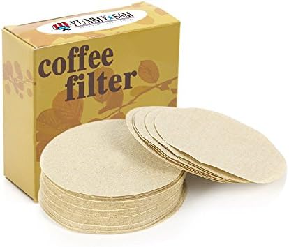 Coffee Paper Filters Yummy Sam® Natural Paper Filters Kitchen Craft Unbleached for 1-4 Cup Moka Pot Keurig Home Single Cup Brewing Systems Size 6 Pack of 100