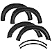 Fender Flares Compatible with 2009-2014 Ford F150, Pocket Rivet Style Matte Black Finish PP Wheel Cover Protector Vent Trim IKON MOTORSPORTS 2010 2011 2012 2013