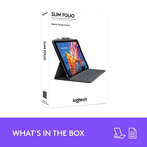 Logitech iPad Air (3rd generation) Keyboard Case Slim Folio with