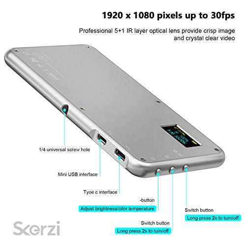 LBHMEI Dimmable LED Video Light Camera Panel - Portable Light, LED Light for Canon, Nikon, Pentax, Panasonic,Sony, Samsung and Olympus Digital SLR Cameras