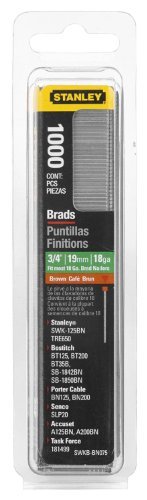 Stanley Swkbn075 3/4 Inch Brad Nails, Pack of 1000(Pack of 1000)