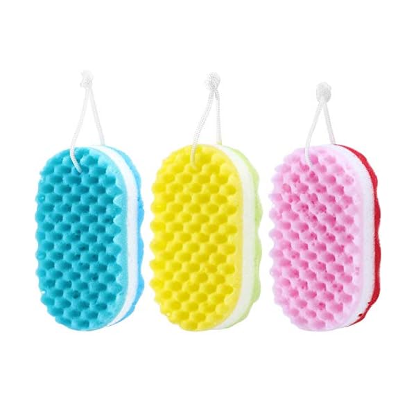 Soft-Bath-Foam-Sponge-Exfoliating-Body-Shower-Sponge-Double-sided-Fiber-Sponges-with-3-Different-Colors-for-Women-and-Men-Body-Cleaning-Supplies-3 3 Pieces Soft Bath Foam Sponge Exfoliating Body Shower Sponge Double-Sided Fiber Sponges for Women and Men Body Cleaning…