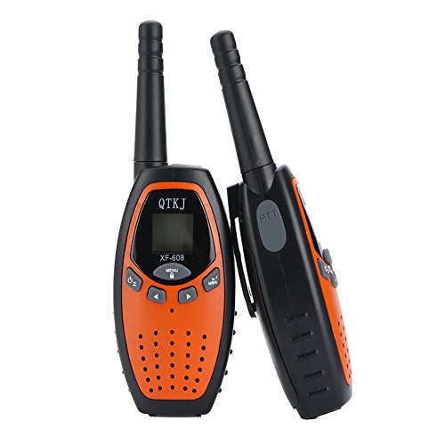 QTKJ Kids Walkie Talkies Two way Radios GMRS Walky Talky long range Walkie Talkie for Kids 2 Way Radios 3KM long distance 2 way Walky Talkys