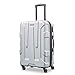 Samsonite Centric Hardside Expandable Luggage with Spinner Wheels, Silver, Checked-Medium 24-Inch
