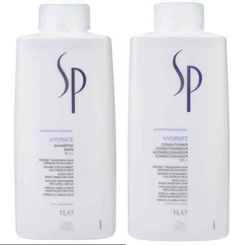 Wella SP Hydrate Shampoo 1000ml and Conditioner 1000ml, 2 l (Pack of 1)