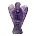 Nelson Creations, LLC 2 Inch Lilac Amethyst Hand-Carved Guardian Angel Natural Gemstone Healing Figurine