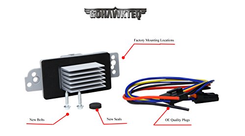 GOHAWKTEQ HVAC Blower Motor Resistor G007R for Chevy Silverado Tahoe Suburban GMC Sierra Yukon (Replaces# ACDelco 15-81773) - Thumbnail 2