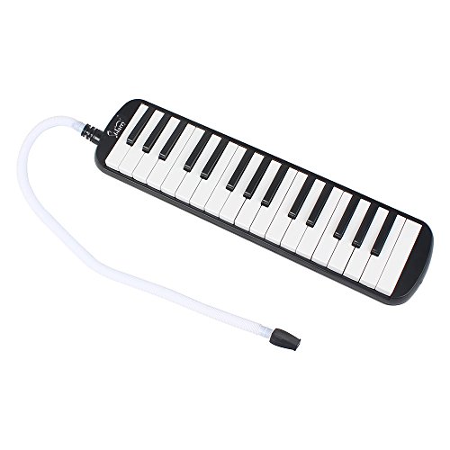 Z-ZTDM Black 32-Key Melodica Instrument with Piano Keyboard Style, Suit for Music Lovers Music Learning, Playing, Party Fun with Short Mouthpiece & Soft Hose & Carrying bag - Thumbnail 4