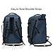 Hynes Eagle Travel Backpack 40L Flight Approved Carry on Backpack Men Large Cabin Weekender Laptop Backpack Women 15.6 inches Blue 2018