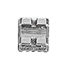 Dental Orthodontics Brackets Braces - 10 Packs Metal Dental Teeth Orthodontics Brackets, Braces Mini Without Hook