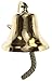 Solid Brass Engraved Bracket Bell 