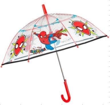 Amazon Co Jp 37 スパイダーマン Spiderman 子供用 傘 自動傘 ジャンプ傘 透明 親骨サイズ45cm 直径72cm Umbrella 並行輸入品 おもちゃ