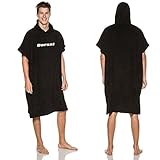 Dorsal Surf Changing Poncho Robe Towel - Black