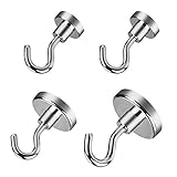 Magnetic-Hooks, Preyda 4 Sets Cruise Door Decorations Hooks Ideal for Indoor Outdoor Hanging and Add Storage, Powerful Heavy Duty Magnet Hook