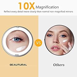 Beautural 10X Magnifying Makeup Mirror with LED