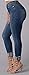 Chuanqi Women's Sexy High-waisted Skinny Blue Jeans Plus Size
