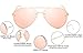 GAMT Aviator Sunglasses for Women Metal Frame Eyeglasses Gold-Barbie Pink