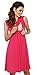 Zeta Ville - Womens Maternity Nursing A-line Dress V-neck - Sleeveless - 808c