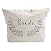 ELEGANTPARK Bride Bag for Wedding Bridal Shower Gifts Engagement Wedding Gifts for Bride Zipper and Pocket Canvas Tote Shoulder Bags